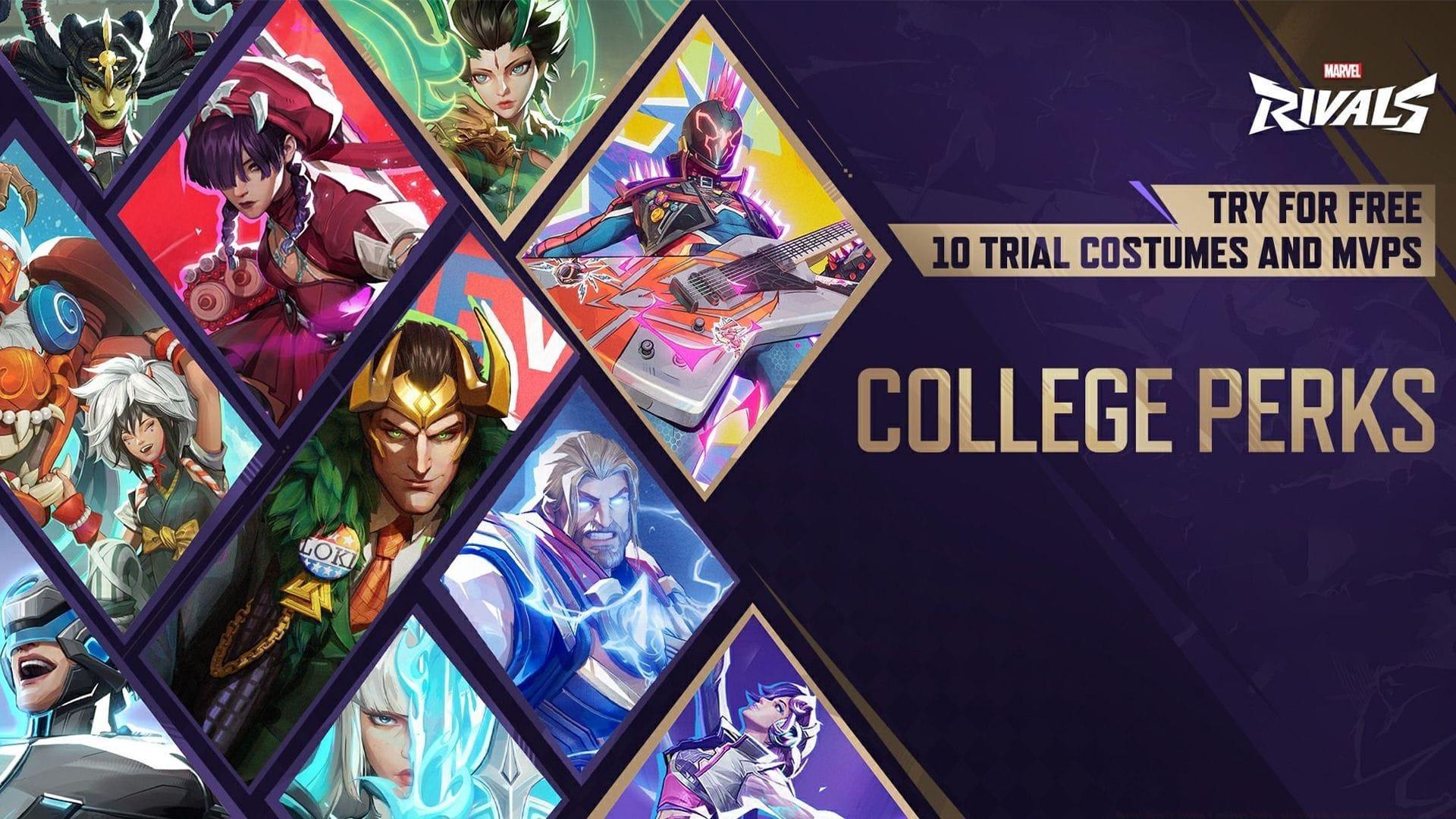 New Marvel Rivals College Perks announced (Image via NetEase Games)