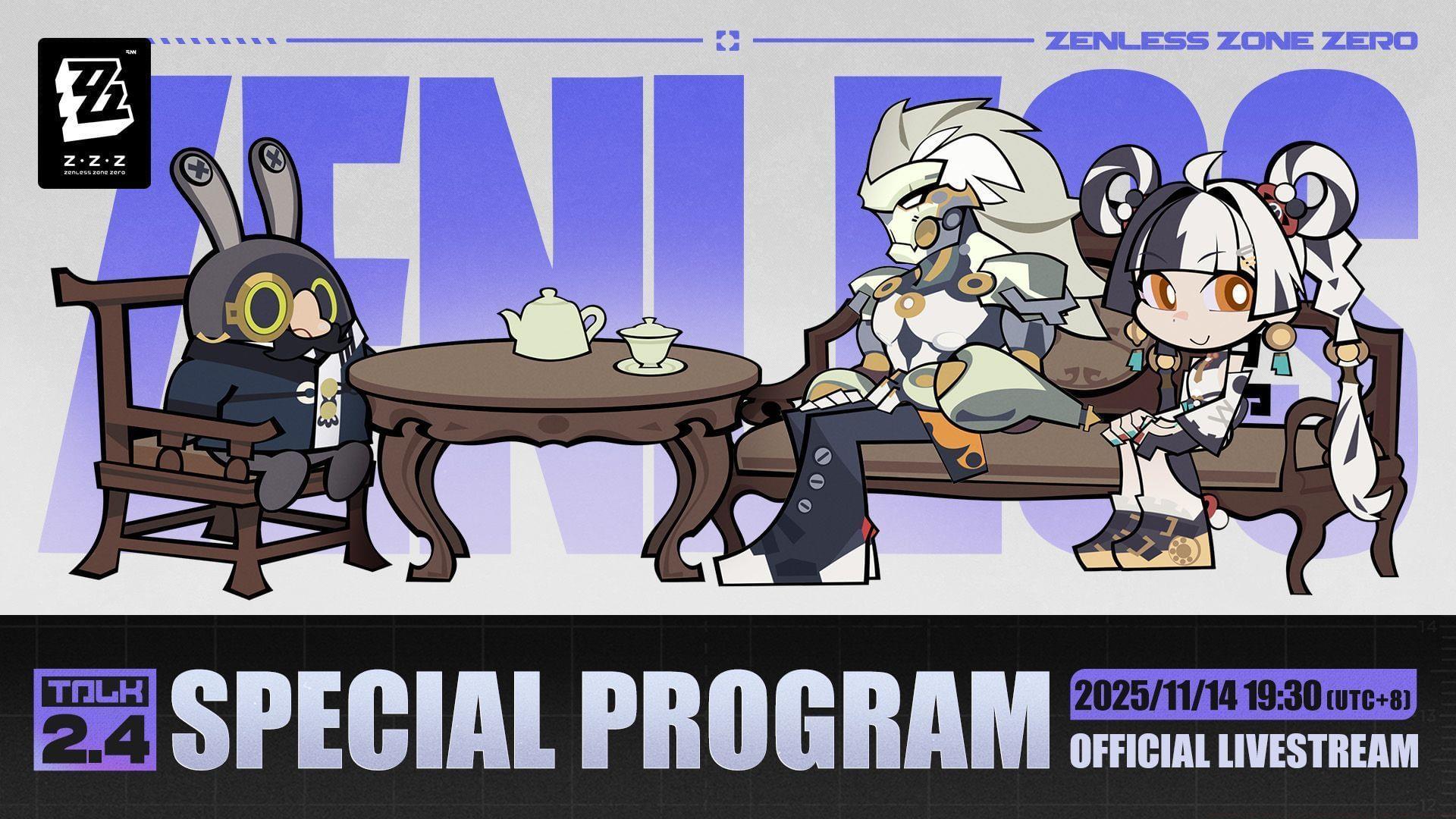 Zenless Zone Zero 2.4 livestream announcement artwork