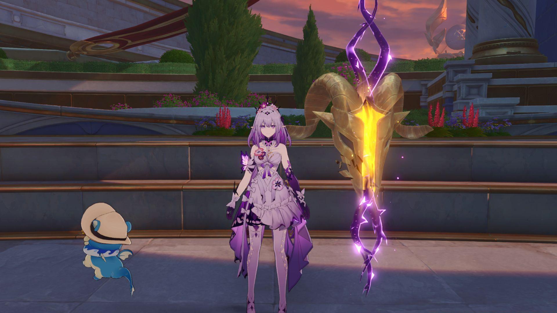 Image showing Castorice beside Golden Scapegoat in Honkai Star Rail