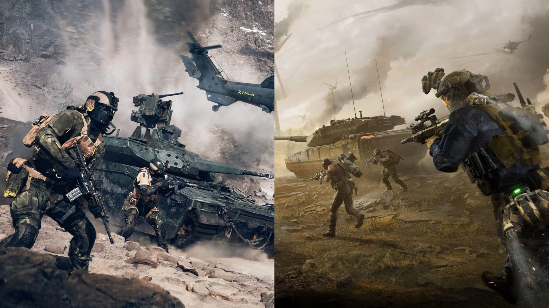 Battlefield 6 and Delta Force key art.