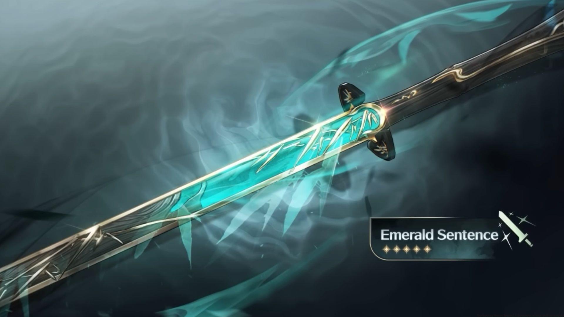 Emerald Sentence stats and materials (Image via Kuro Games)