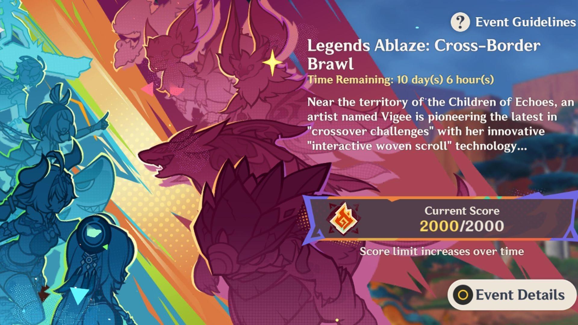 Guide on playing the Legends Ablaze: Cross-Border Brawl event in Genshin Impact 5.6 (Image via Sportskeeda Gaming/HoYoverse)