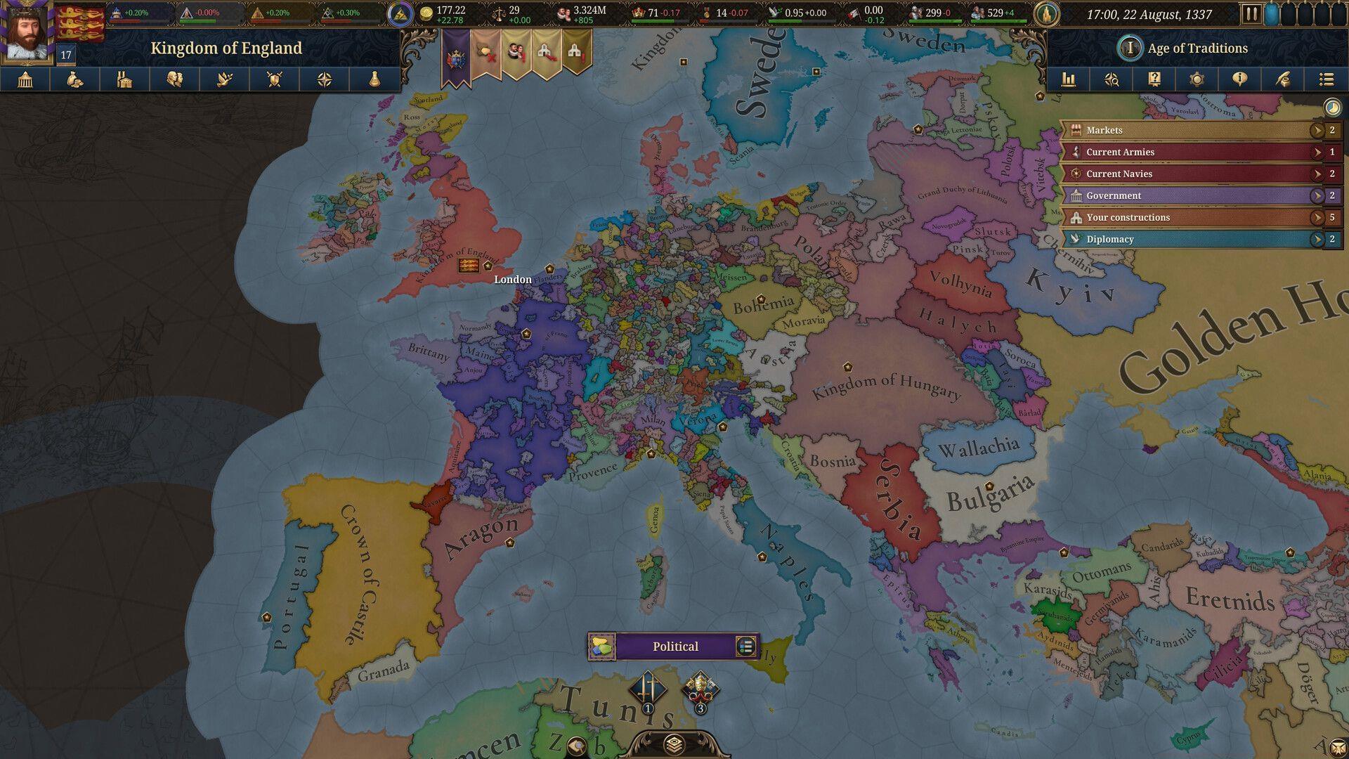 How to manage employment in Europa Universalis&nbsp;5