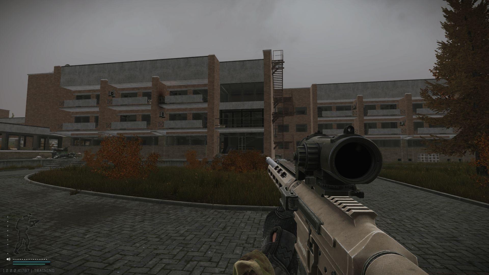 The west wing of the Health Resort on Shoreline (Image via Sportskeeda Gaming || Battlestate Games)