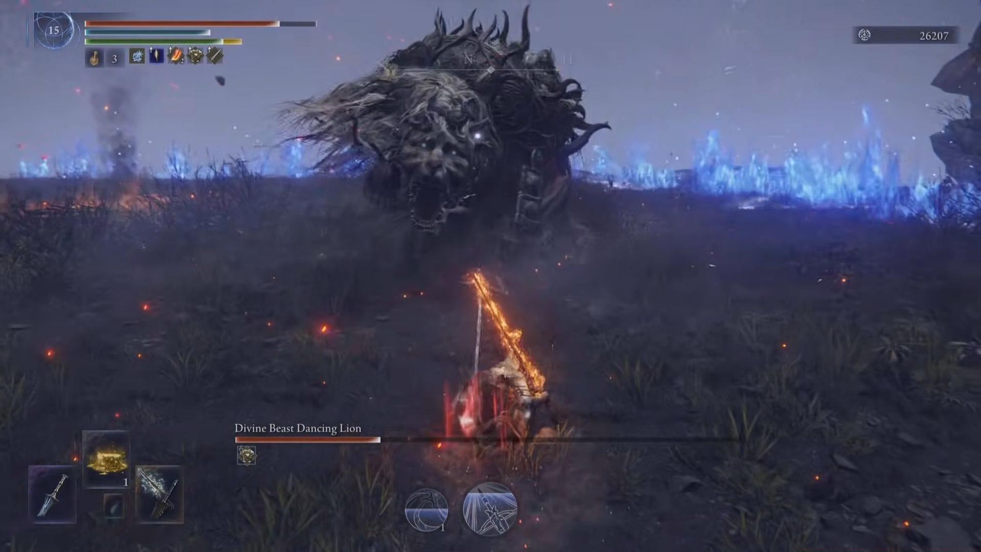 This guide will help you to defeat Divine Beast Dancing Lion in Elden Ring Nightreign (Image via FromSoftware)