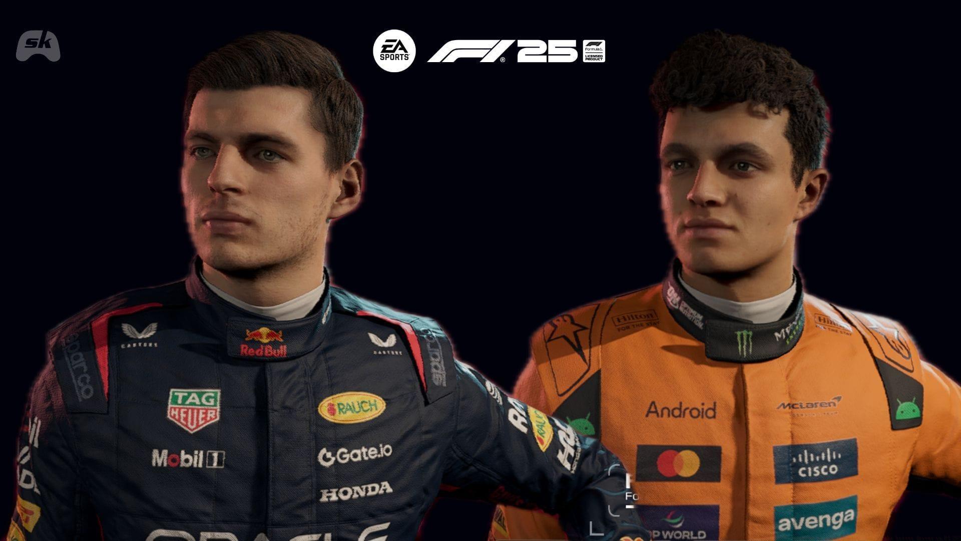 F1 25 Max Verstappen vs Lando Norris