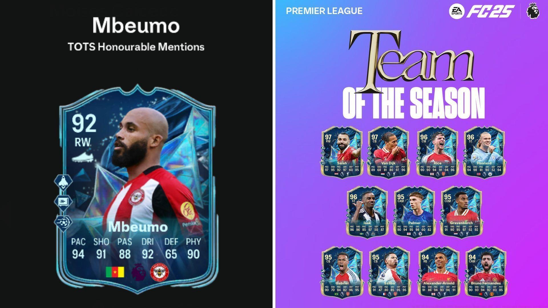 Bryan Mbuemo TOTS SBC is now live (Image via EA Sports || Sportskeeda Gaming)