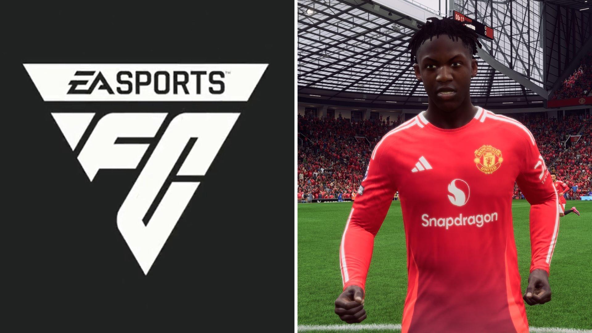 Kobbie Mainoo might arrive as RTTF SBC (Image via EA Sports || Sportskeeda Gaming)