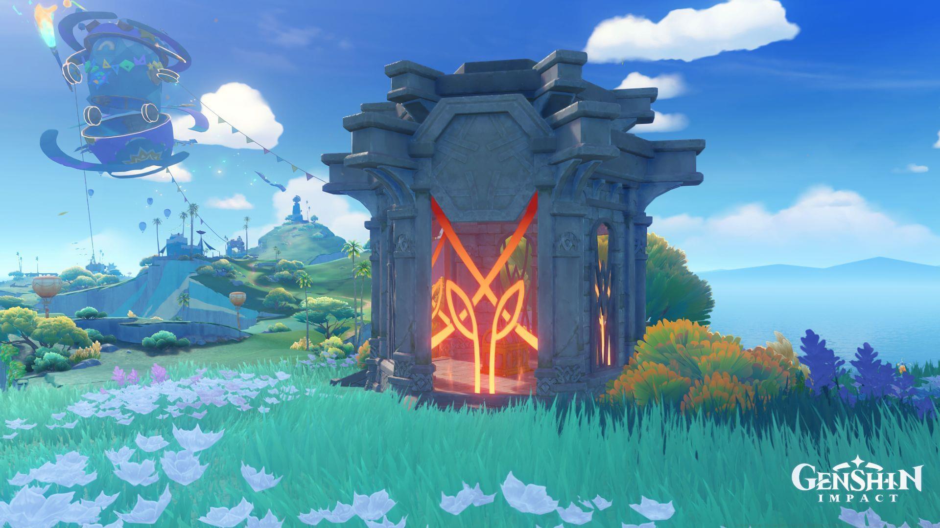 Easybreeze Holiday Resort Shrine of Depths locations (Image via HoYoverse)