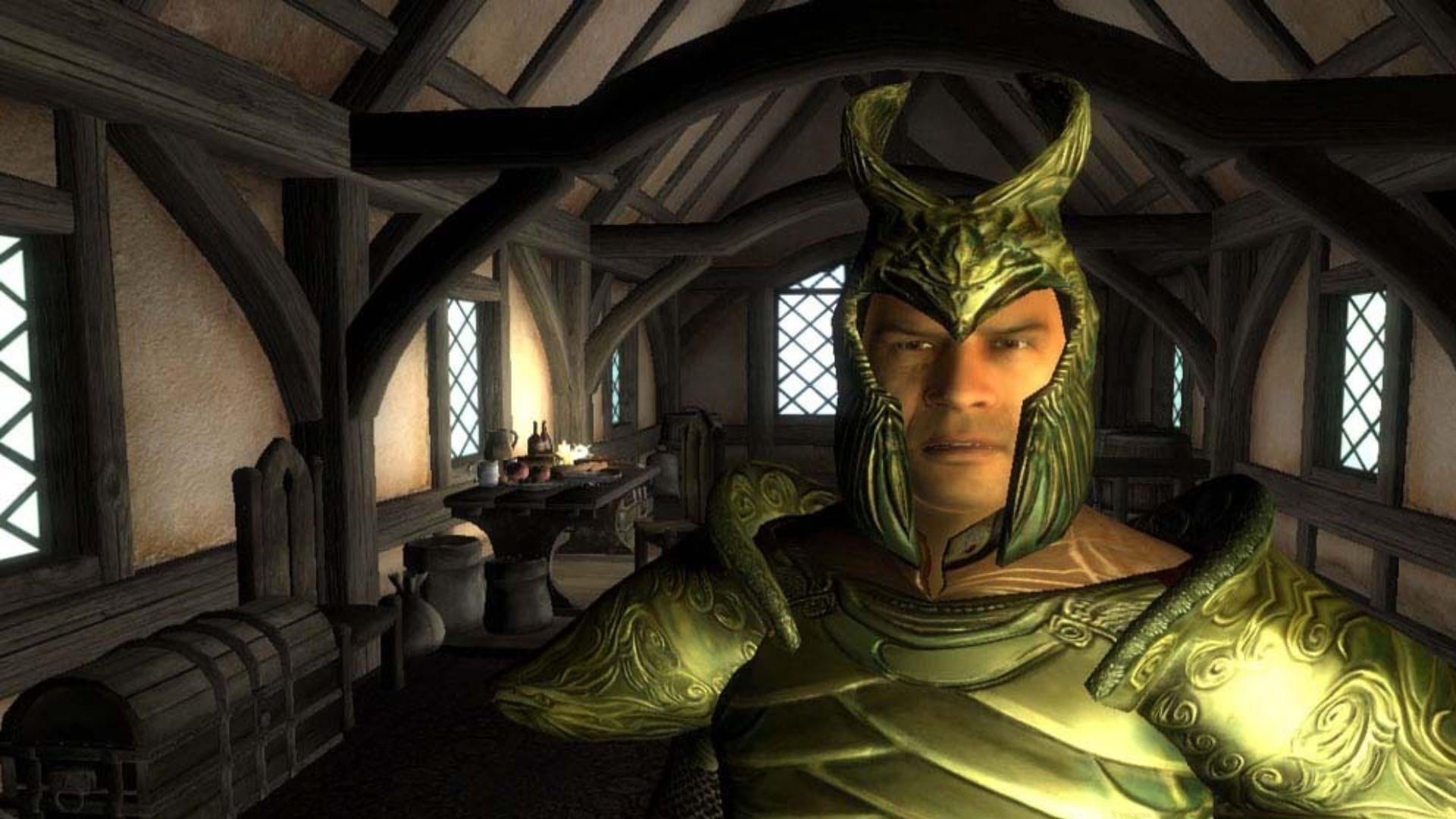 A knight in The Elder Scrolls 4: Oblivion