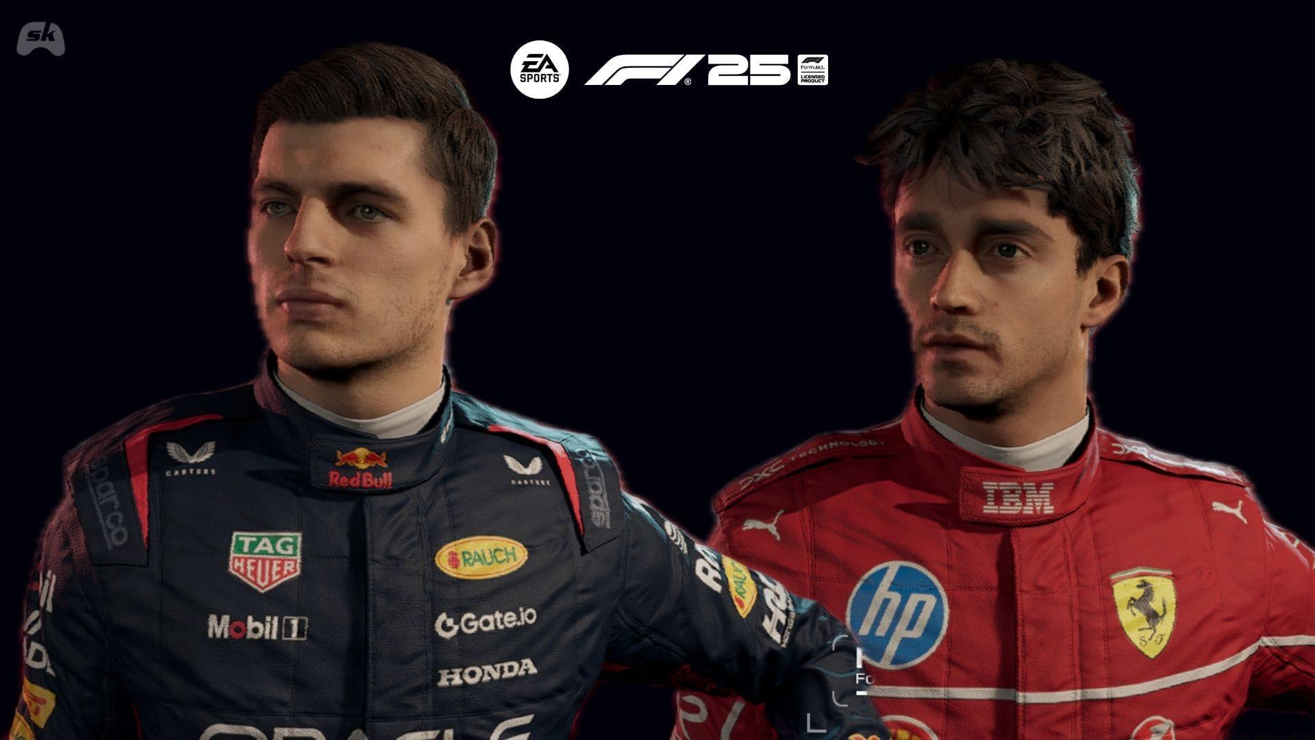 F1 25 in Max Verstappen vs Charles Leclerc