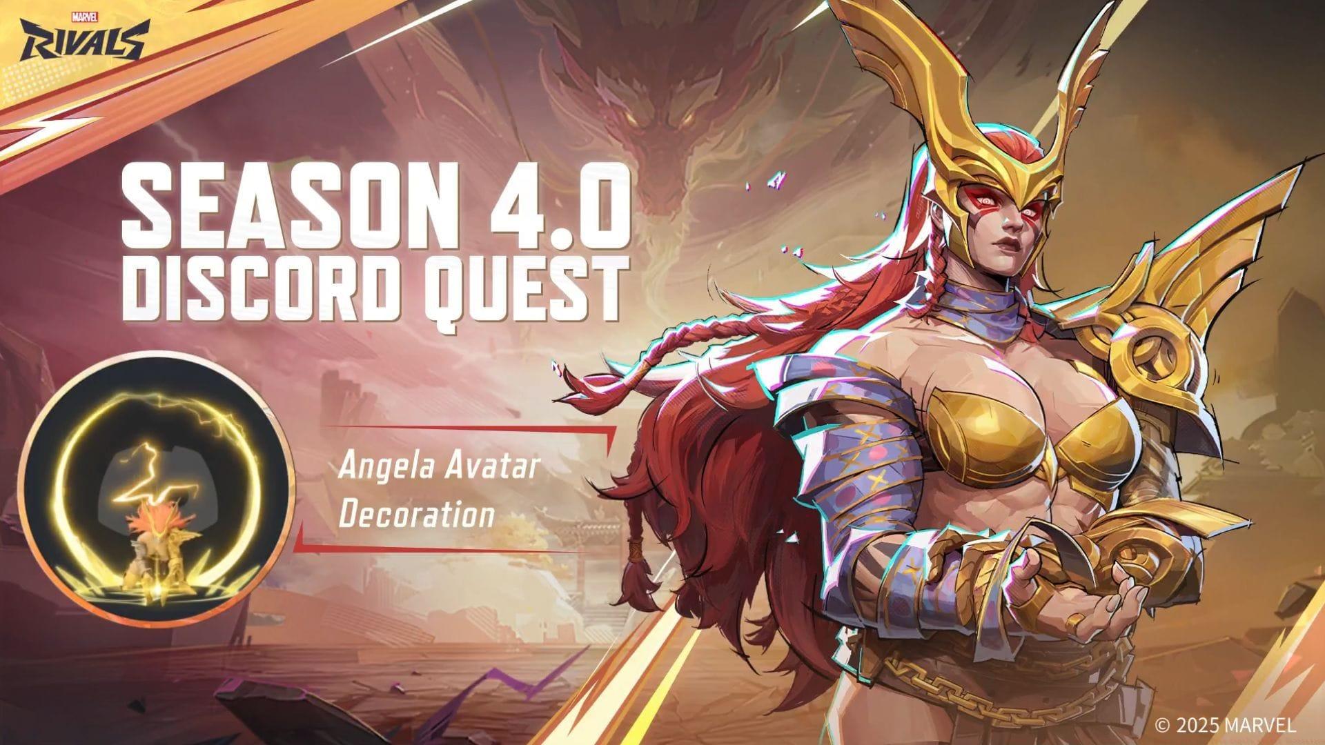 Marvel Rivals Season 4 discord quest for new avatar.