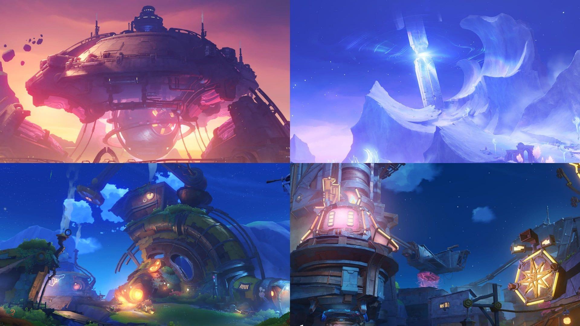 Major locations in Nod-Krai (Image via HoYoverse)