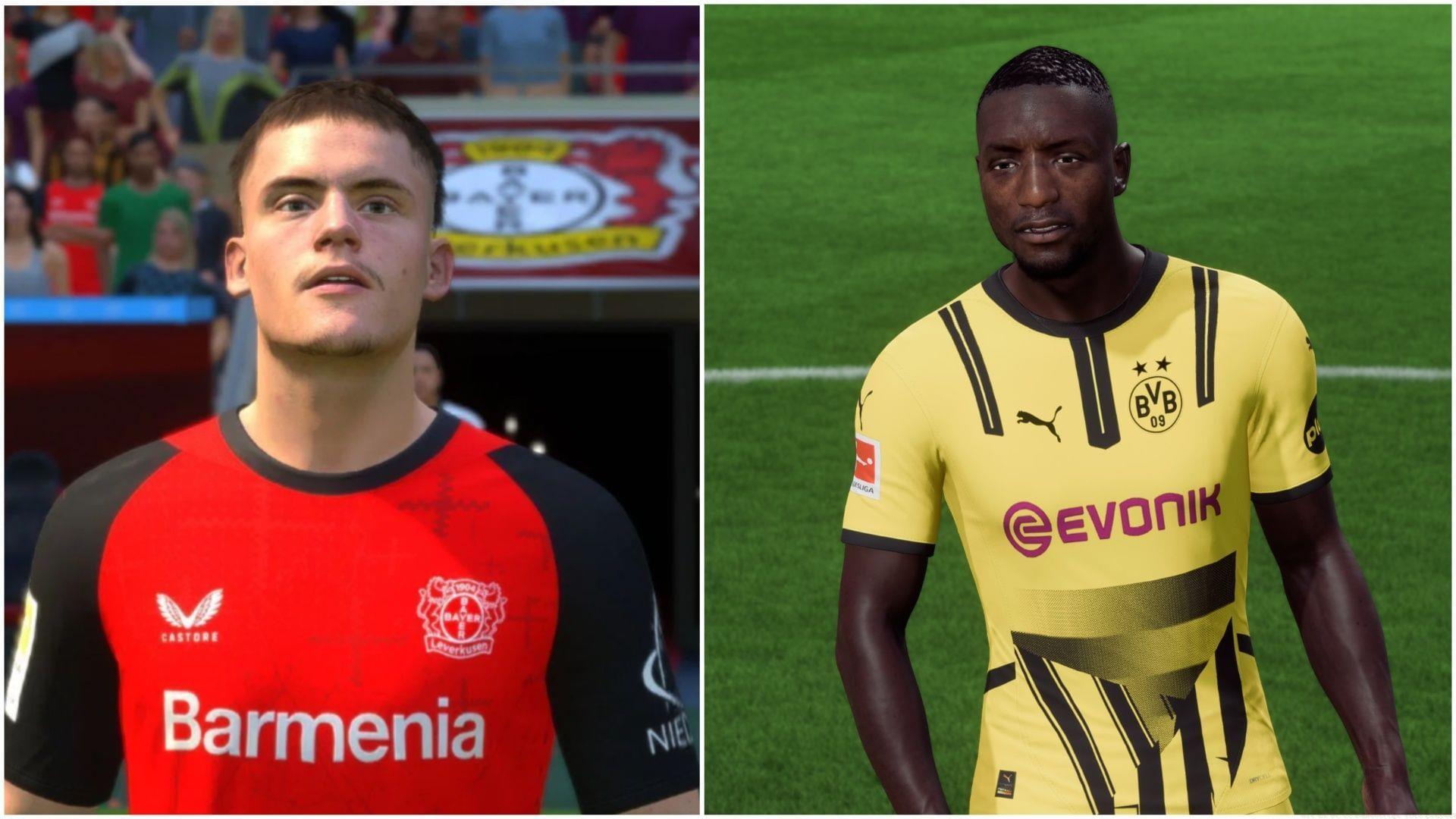 The Bundesliga TOTS squad has been leaked (Images via EA Sports/Sportskeeda Gaming)