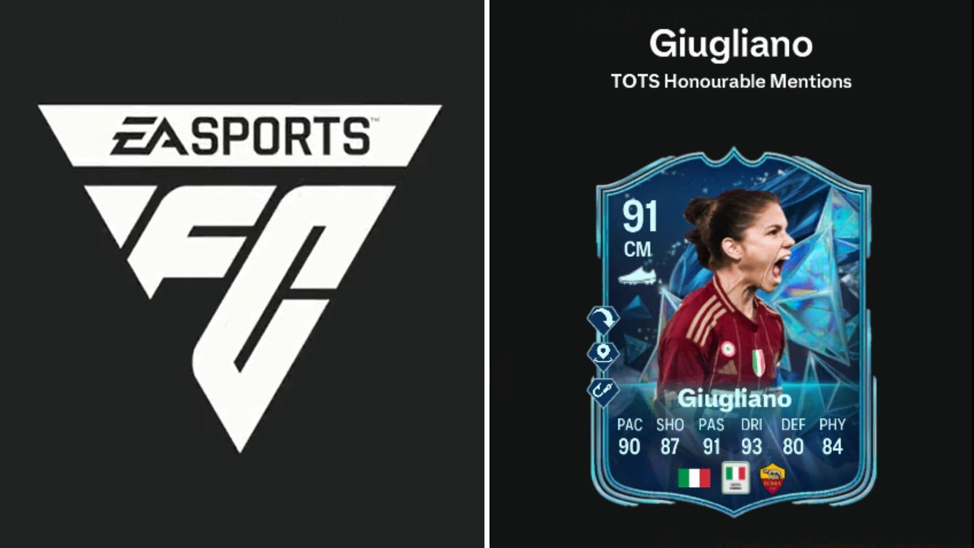 Manuela Giugliano TOTS HM SBC is now live (Image via EA Sports || Sportskeeda Gaming)