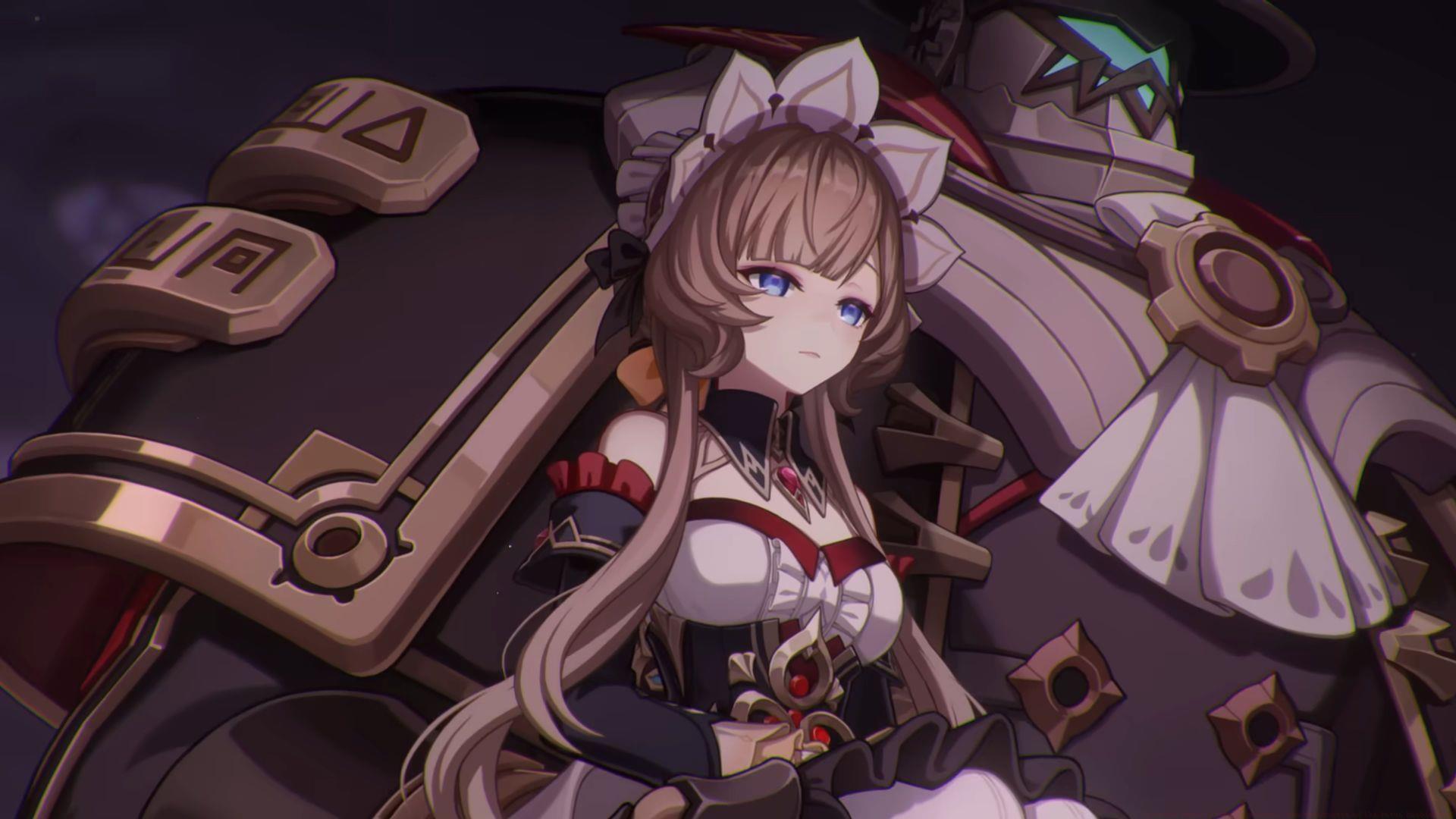 Sandrone in the Song of the Welkin Moon Teaser "Moonlit Ballad of the Night" (Image via HoYoverse)