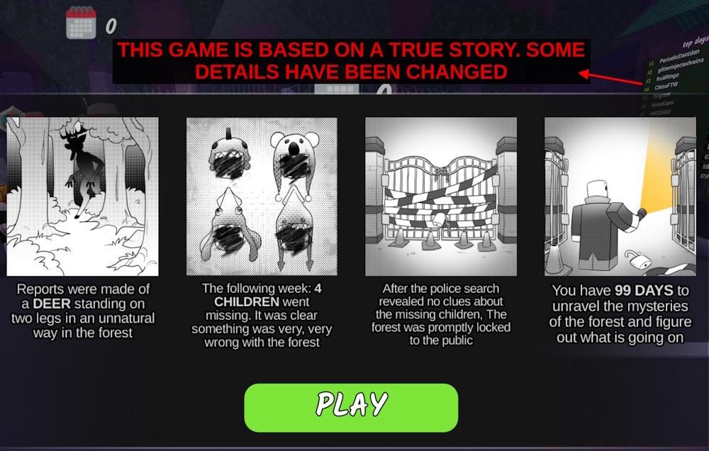 99 Nights in a Forest true story message