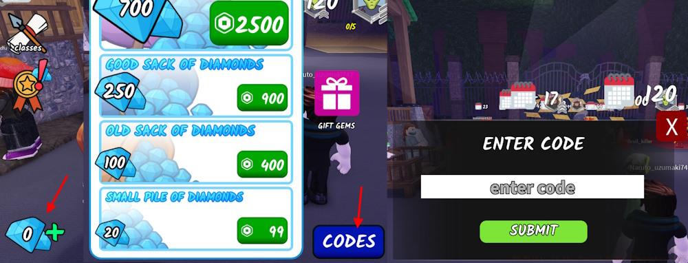 99 Nights in the Forest codes redeem