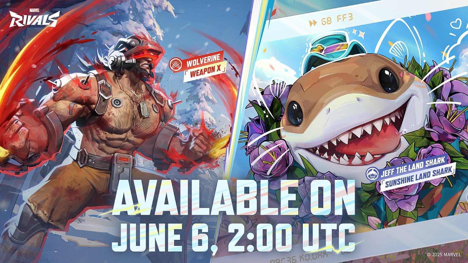 New skins announced for Jeff and Wolverine in Marvel Rivals (Image via NetEase Games)