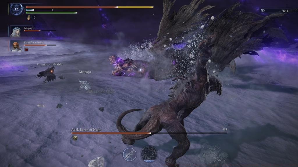 Adel Baron of Night lunging attack in Elden Ring Nightreign