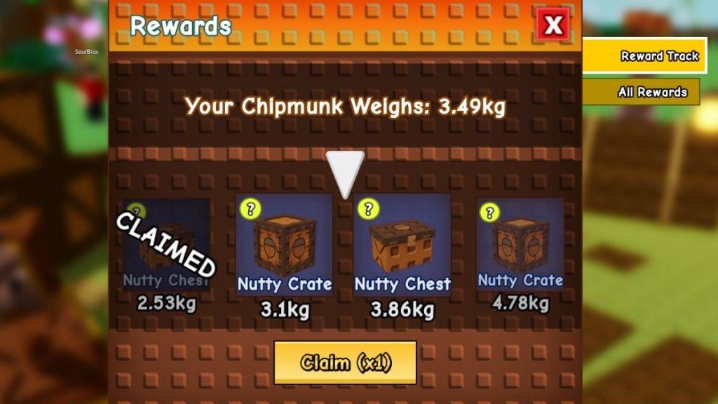 All Chubby Chipmunk Rewards Track