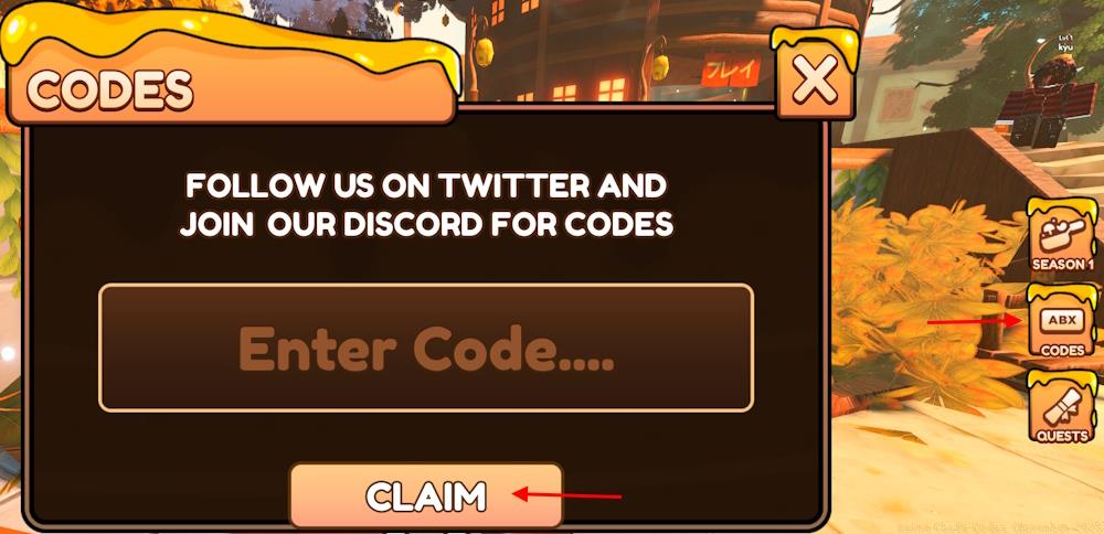 Anime Chefs codes redeem option