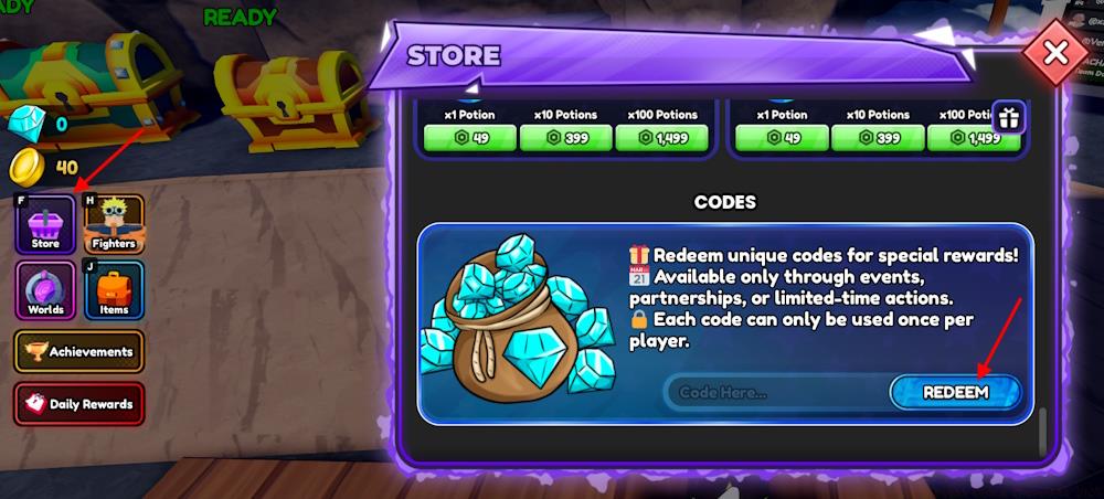 Anime Fight codes redeem