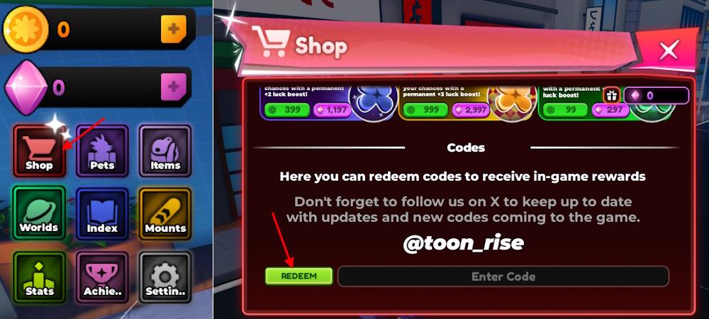 Anime Shadow 2 codes redeem