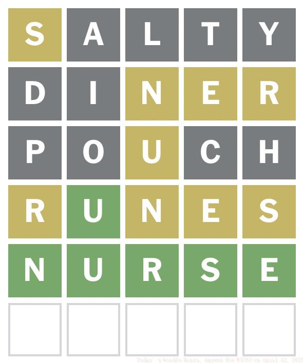 April 12 Wordle Answer