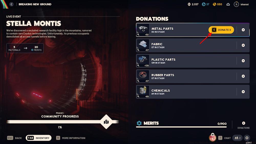 Arc Raiders donate to unlock Stella Montis