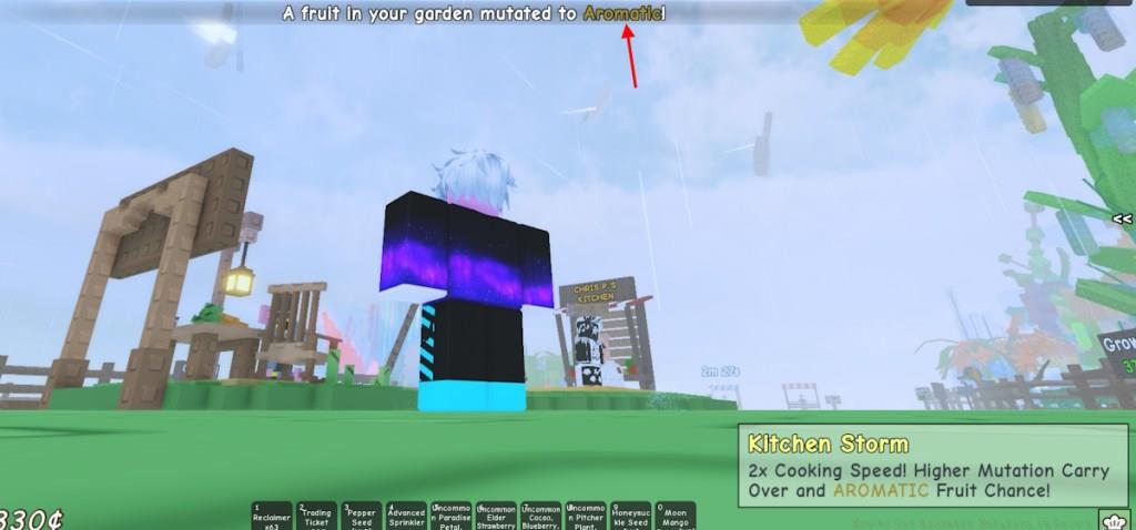 Aromatic mutation from Kitchen Storm event