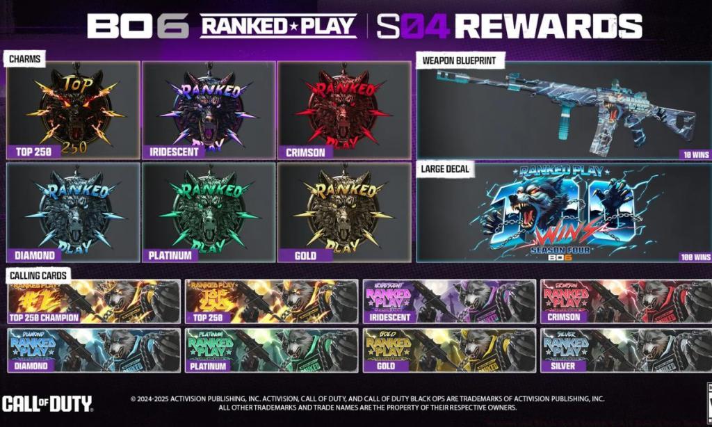Black Ops 6 Ranked Play Season 4 Rewards