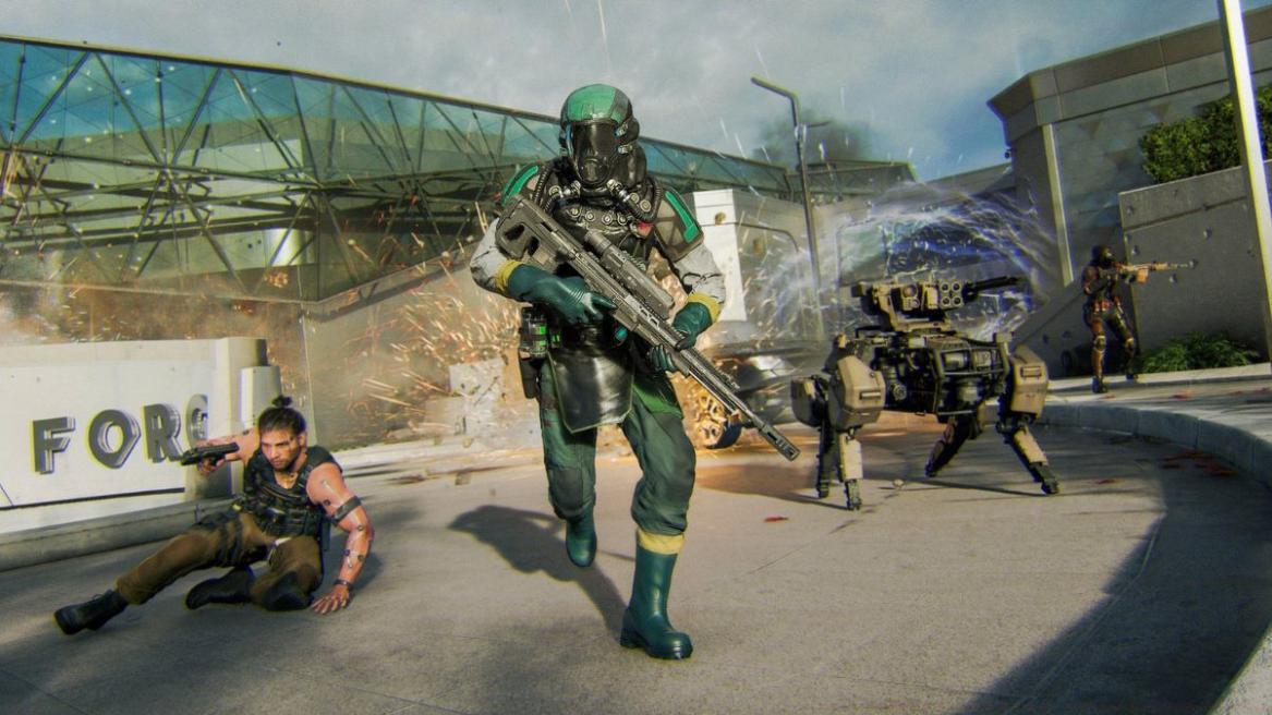 Four operators running in Black Ops 7