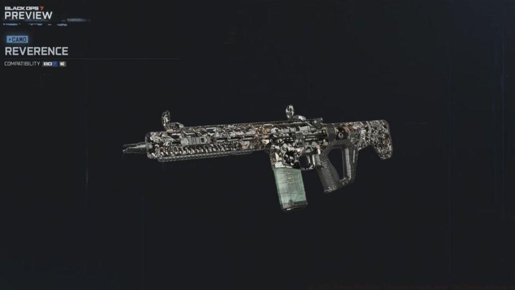 Black Ops 7 Reverence weapon camo