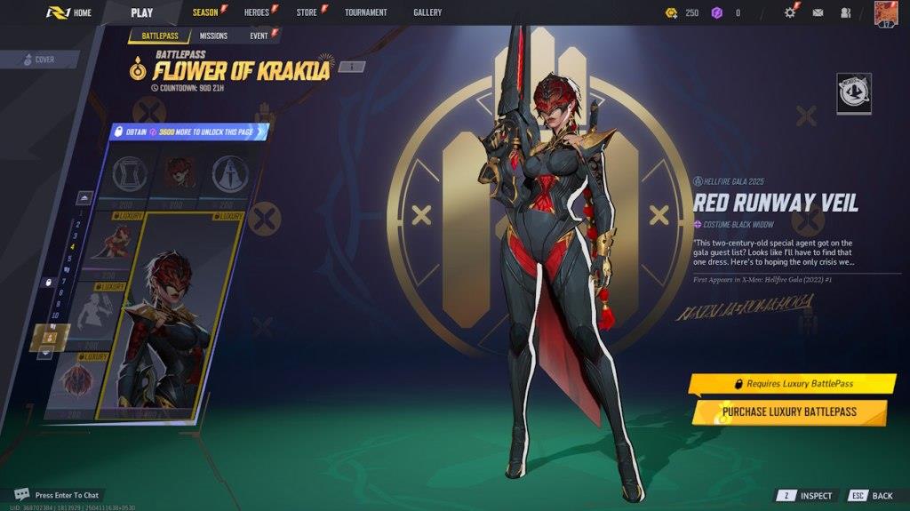 Black Widow Season 2 Battle Pass skin