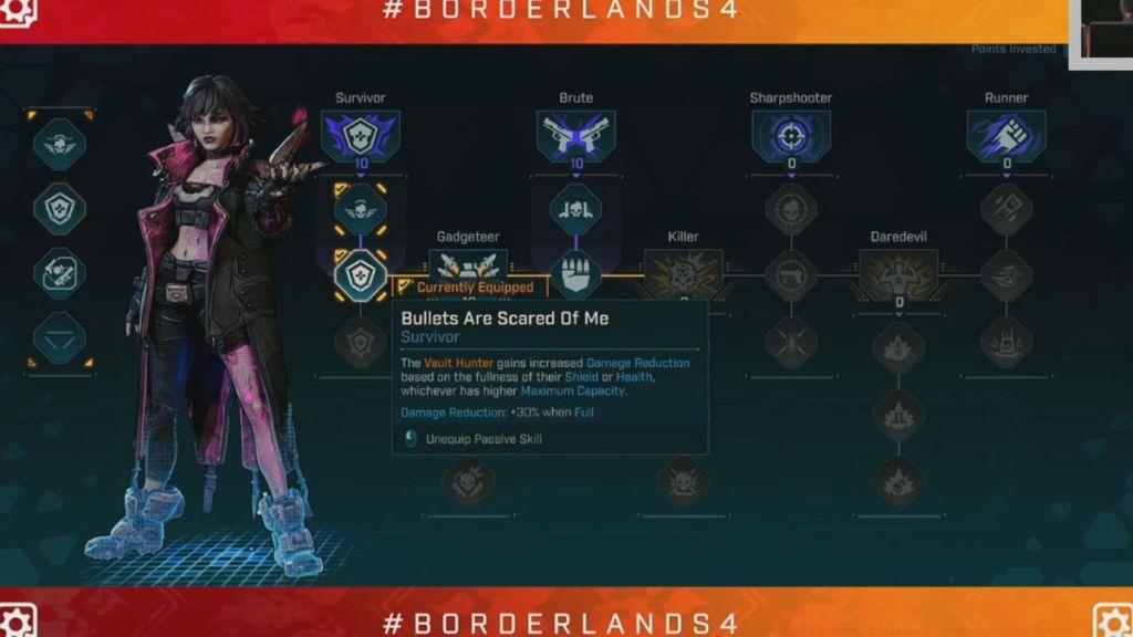 Specializations tree in BL4