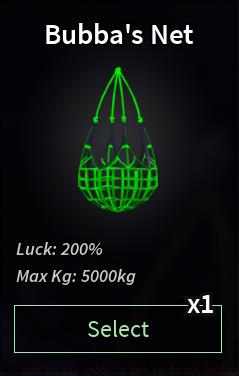 Bubba's Net Fisch