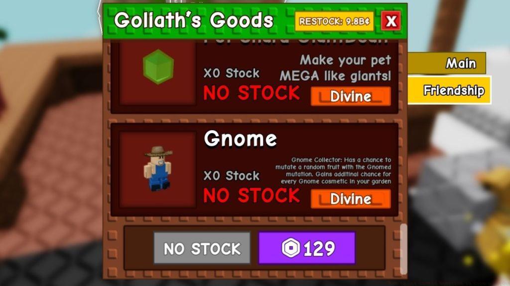 Buy the Gnome Pet in Grow a Garden