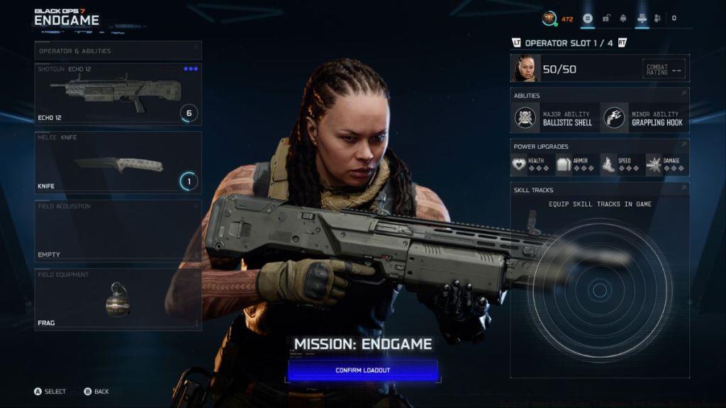 Call of Duty Black Ops 7 Endgame Loadout Screen