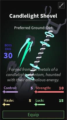 Candlelight Shovel in Dig