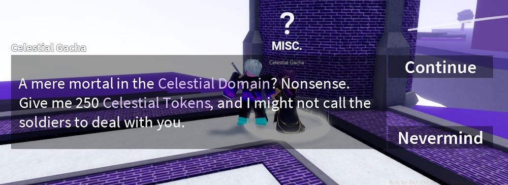 Celestial NPC gacha token spend Blox Fruits