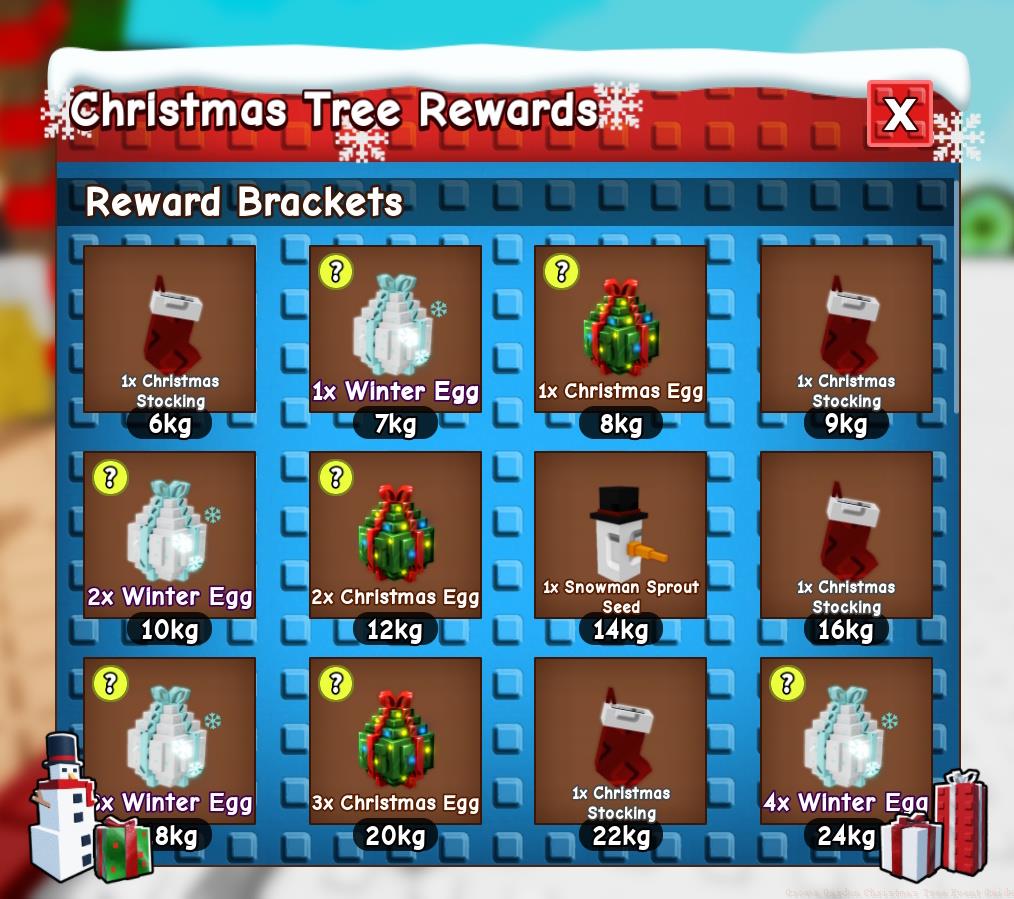 Christmas Seed Rewards Tracker
