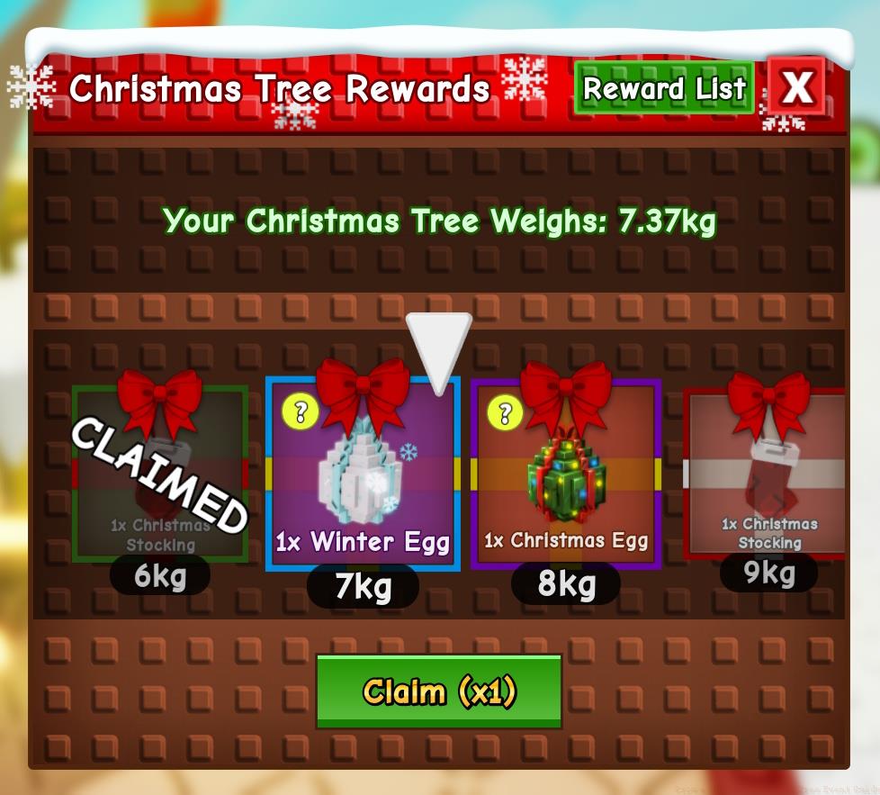 Christmas Tree Rewards Tier