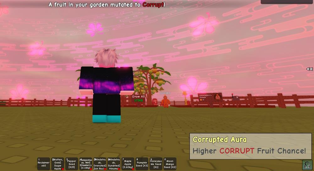 Corrupted Aura event in Grow a Garden