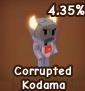 Corrupted Kodama