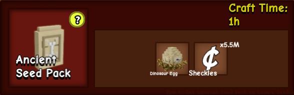 Craft Ancient Seed pack in Grow a Garden