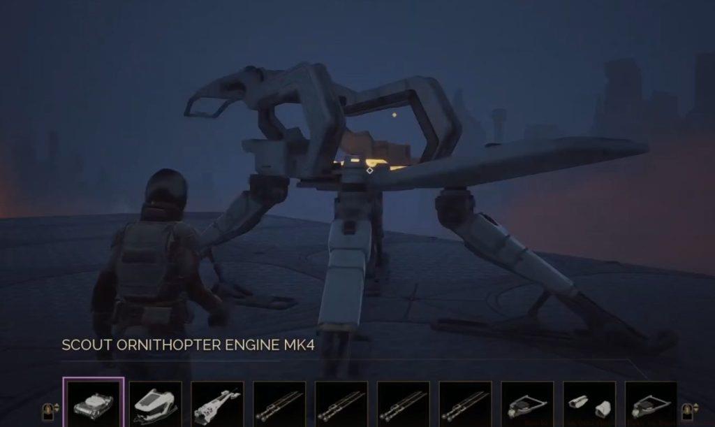 Craft Ornithopter in Dune Awakening