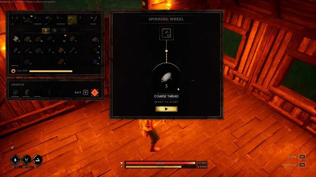 Crafting Coarse Threads in RuneScape Dragonwilds