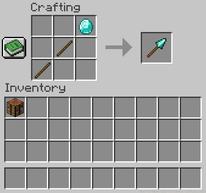 How to Make and Use Spear in Minecraft