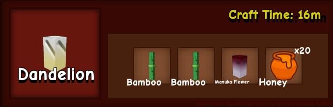 Dandelion Seed Crafting Recipe